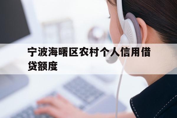 详细阅读:宁波海曙区农村个人信用借贷额度 宁波海曙区农村个人信用借贷额度