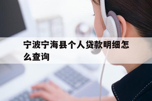 详细阅读:宁波宁海县个人贷款明细怎么查询 宁波宁海县个人贷款明细怎么查询