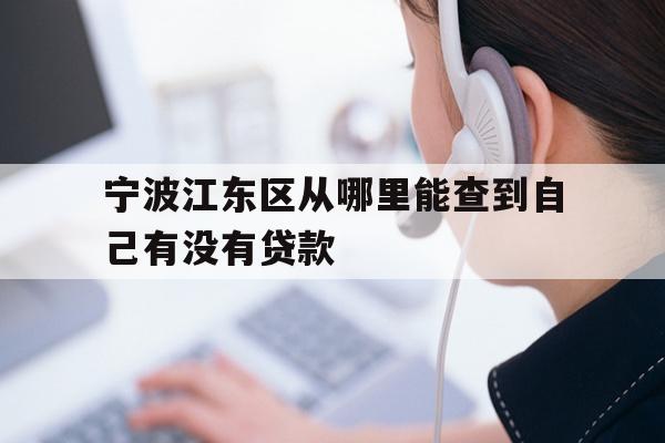详细阅读:宁波江东区从哪里能查到自己有没有贷款 宁波江东区从哪里能查到自己有没有贷款
