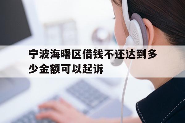 宁波海曙区借钱不还达到多少金额可以起诉